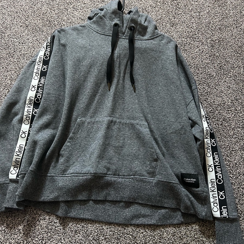 Calvin Klein Performance Heather Gray Hoodie